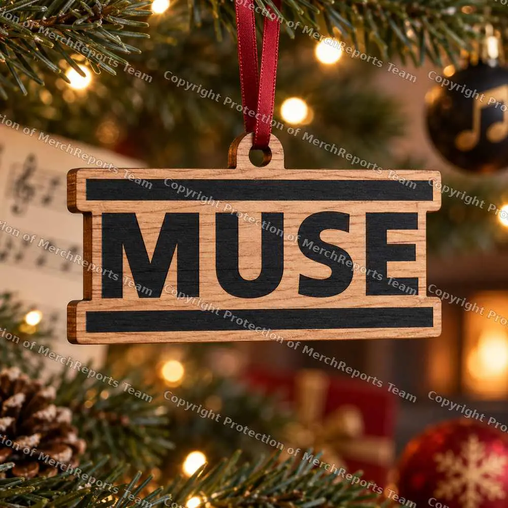Muse Logo Acrylic Christmas Ornament product artwork
