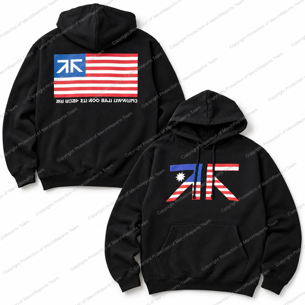 Flag Emblem Black Hoodie