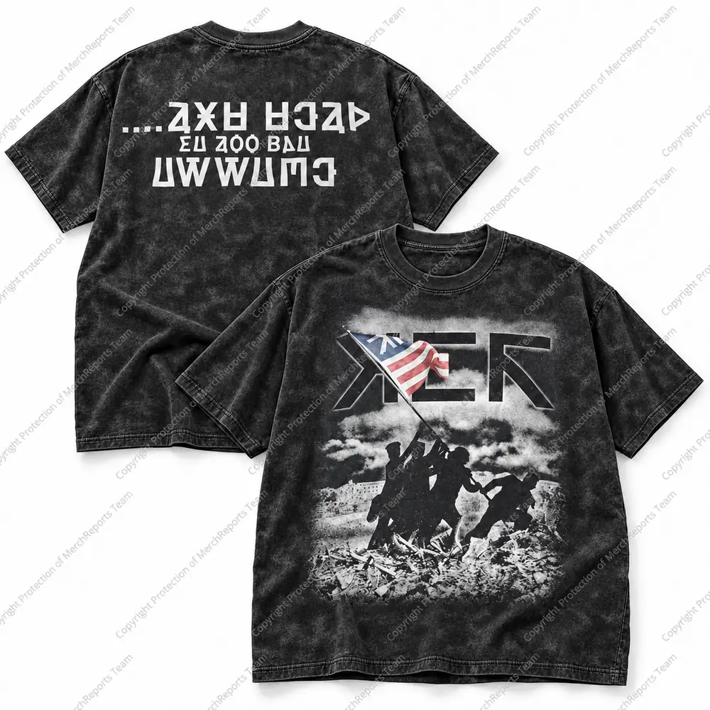 Flag Raising Washed Tee