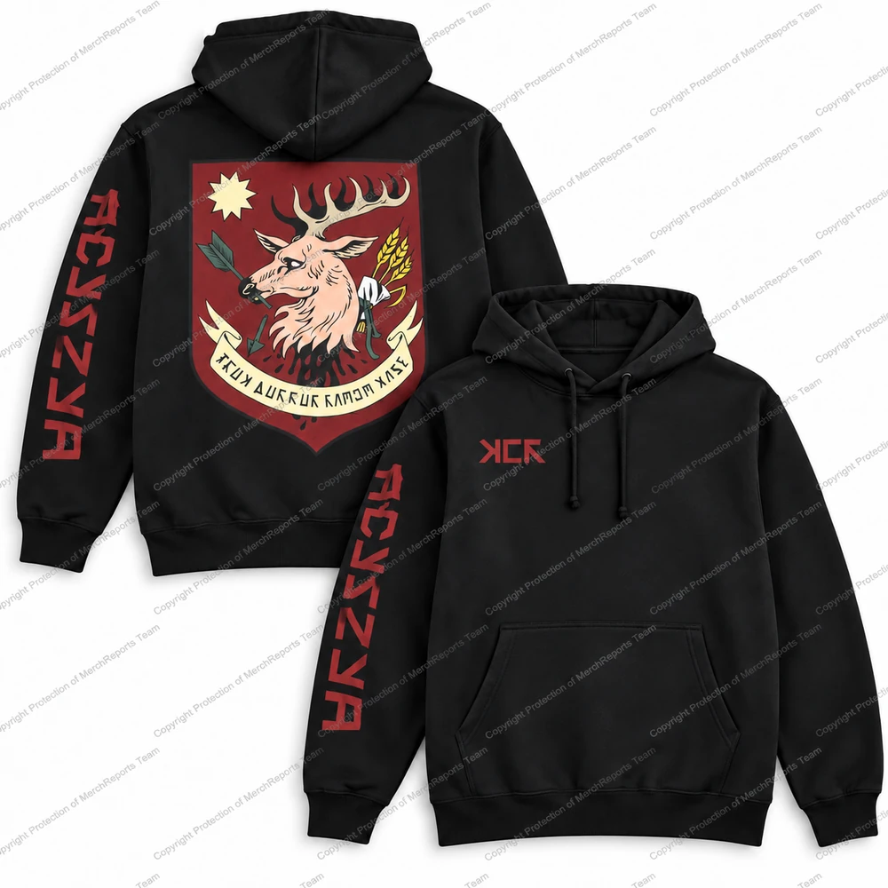 Red Deer Crest Hoodie