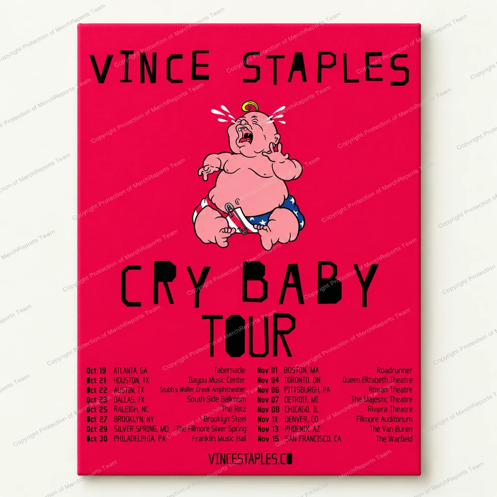 Pink Cry Baby Tour Poster / Canvas available from MerchReport
