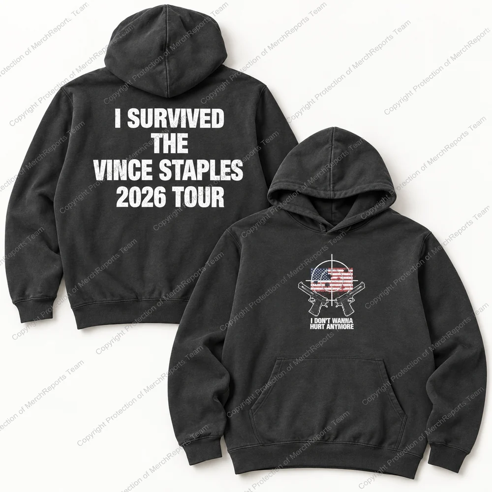 Black “I Survived” Hoodie available from MerchReport