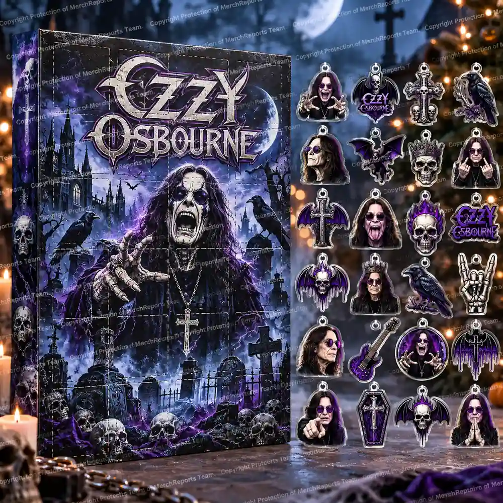 Skeleton Moonlit Cemetery Ozzy Osbourne Advent Calendar