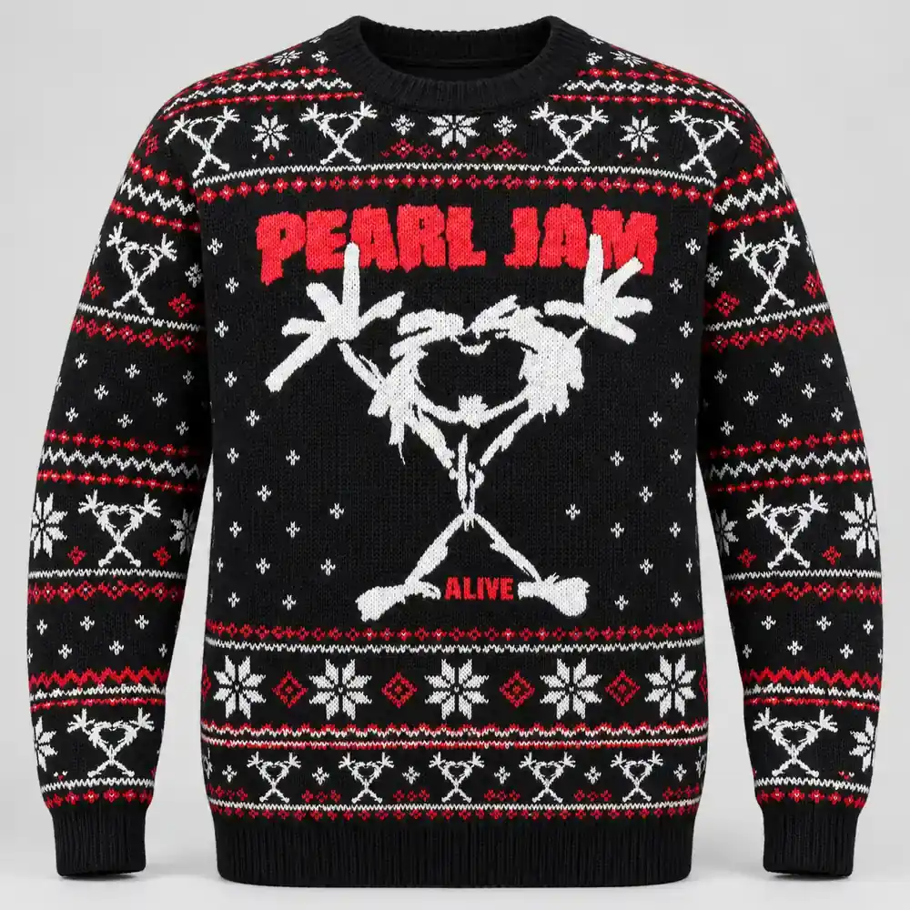 Pearl Jam Alive Stickman Ugly Christmas Sweater product artwork