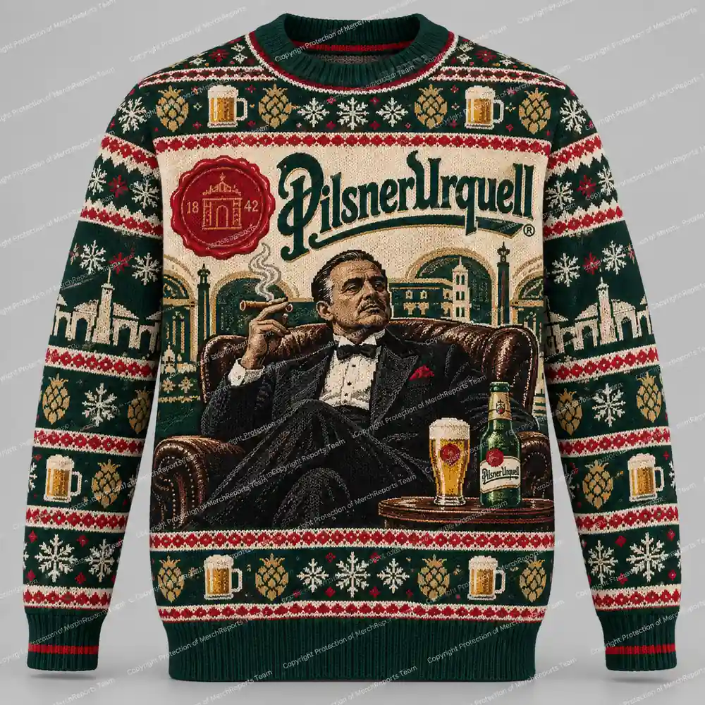Pilsner Urquell Mafia Boss Sweater Pilsner Urquell Christmas sweater