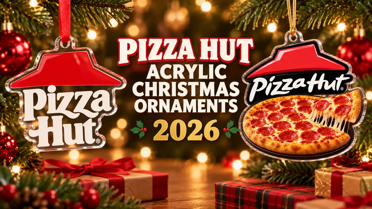Pizza Hut acrylic Christmas ornaments product designs