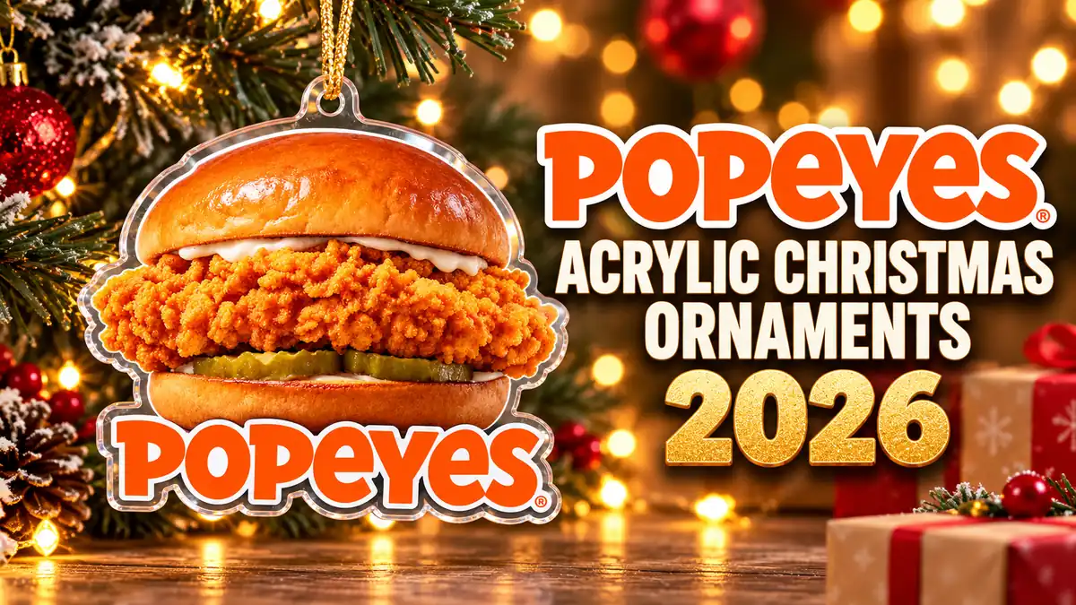Popeyes acrylic Christmas ornaments product designs