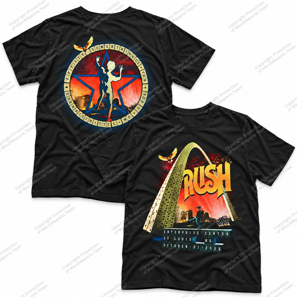 Gateway Arch & Starman Black Tee