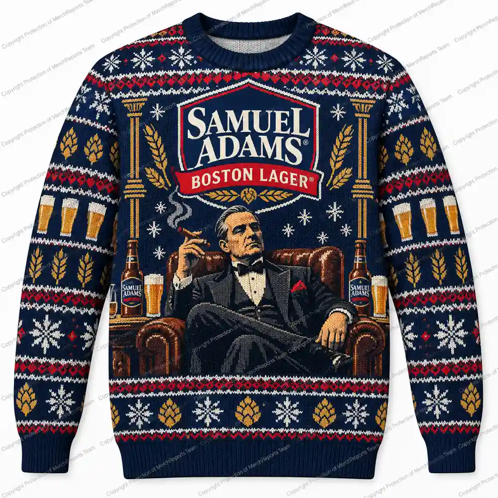 Samuel Adams Mafia Boss Sweater Samuel Adams Christmas sweater