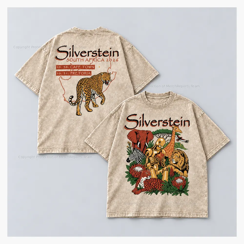 Washed Beige Two-Sided Tour Tee