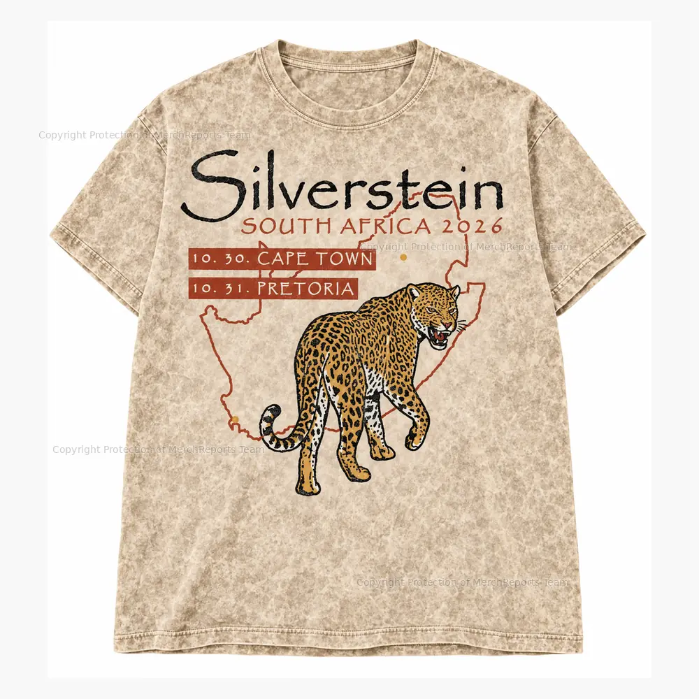 Leopard Washed Beige Tee