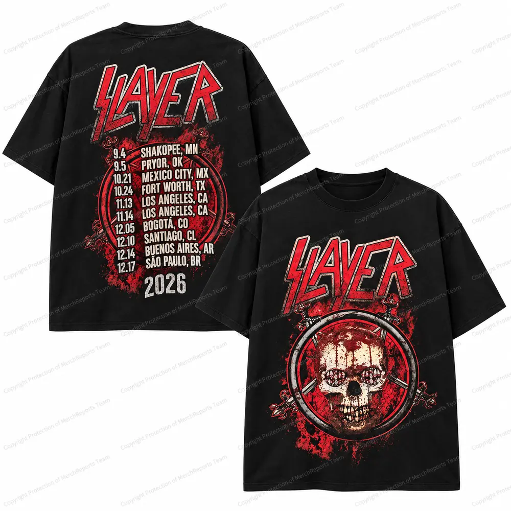 Skull Pentagram 2026 Tour Tee