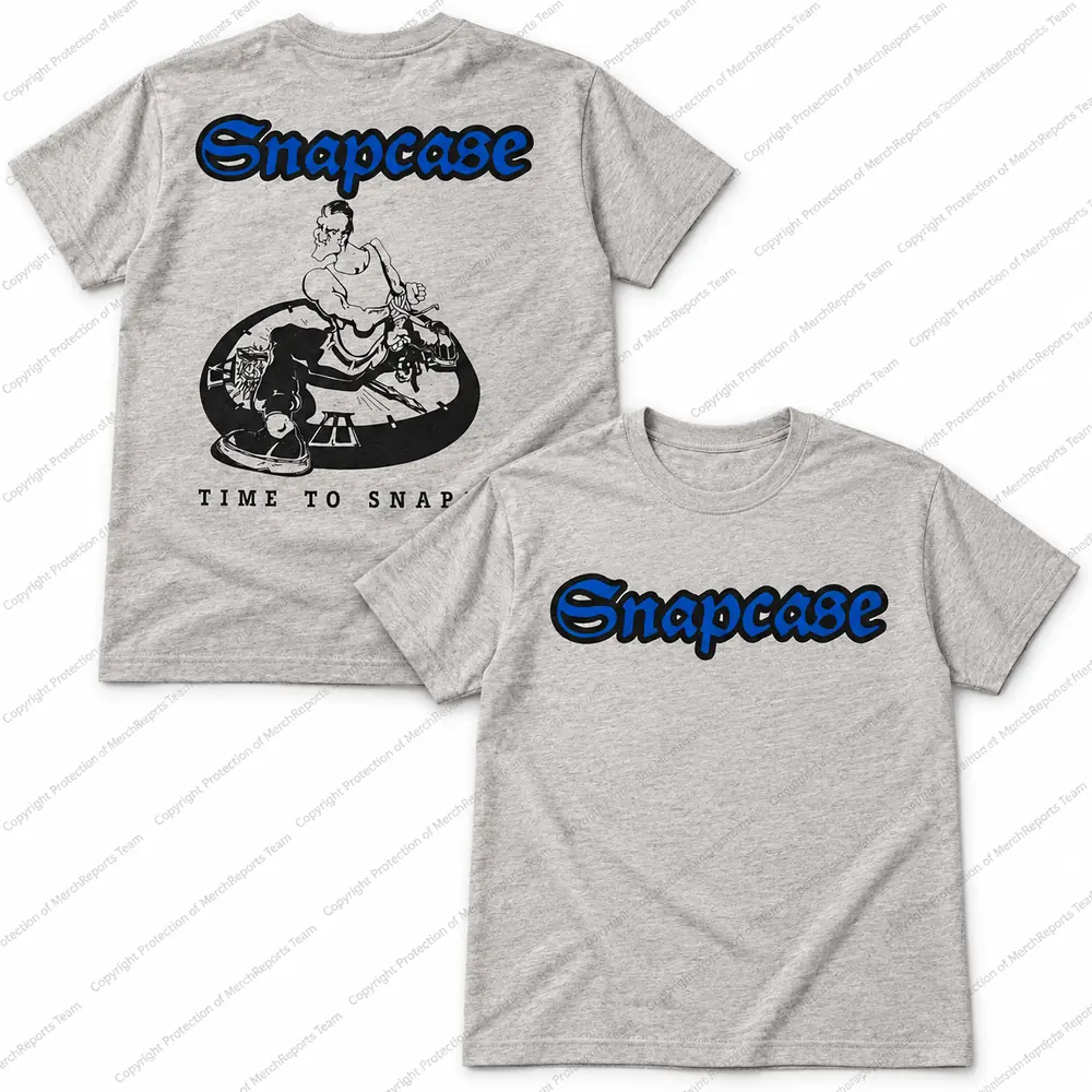 Time to Snap — Grey regular tee product view