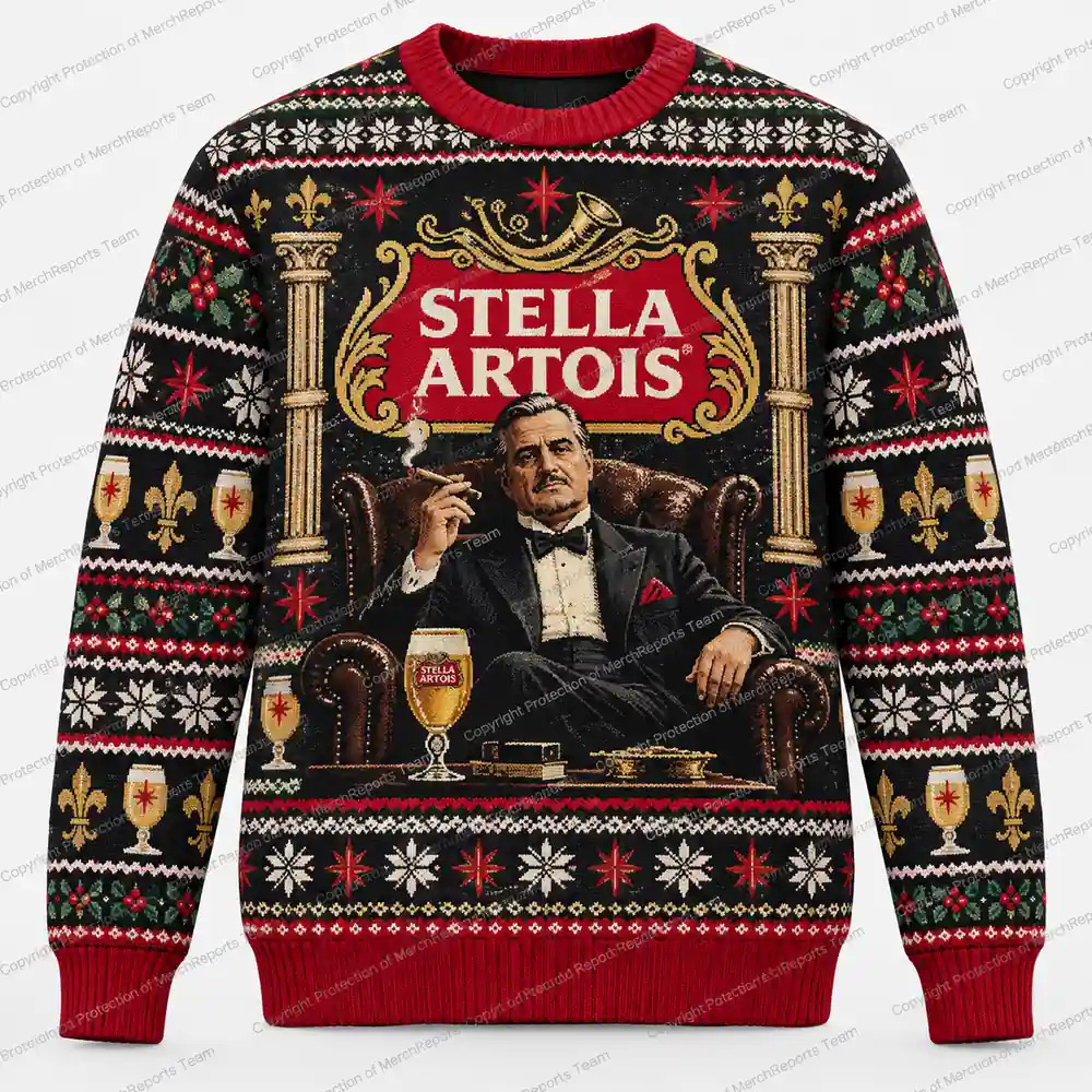Stella Artois Mafia Boss Sweater Stella Artois Christmas sweater