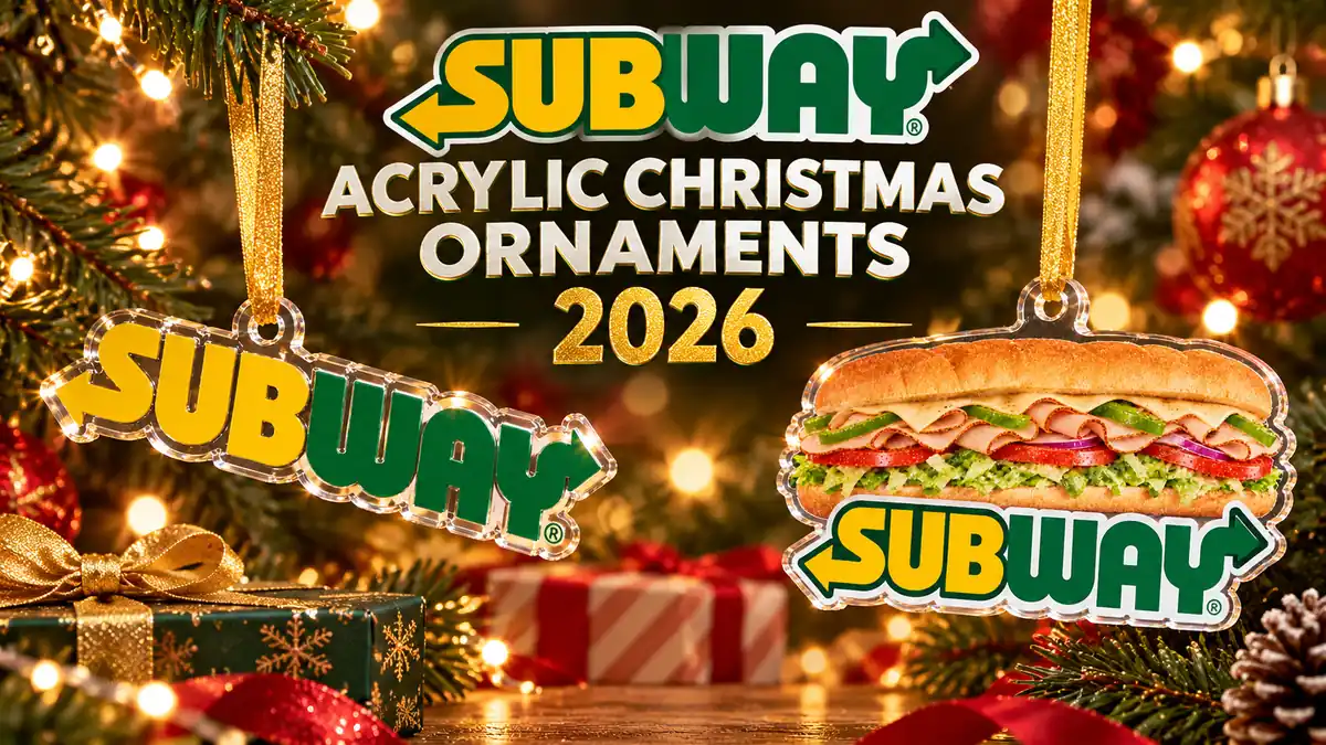 Subway acrylic Christmas ornaments product designs