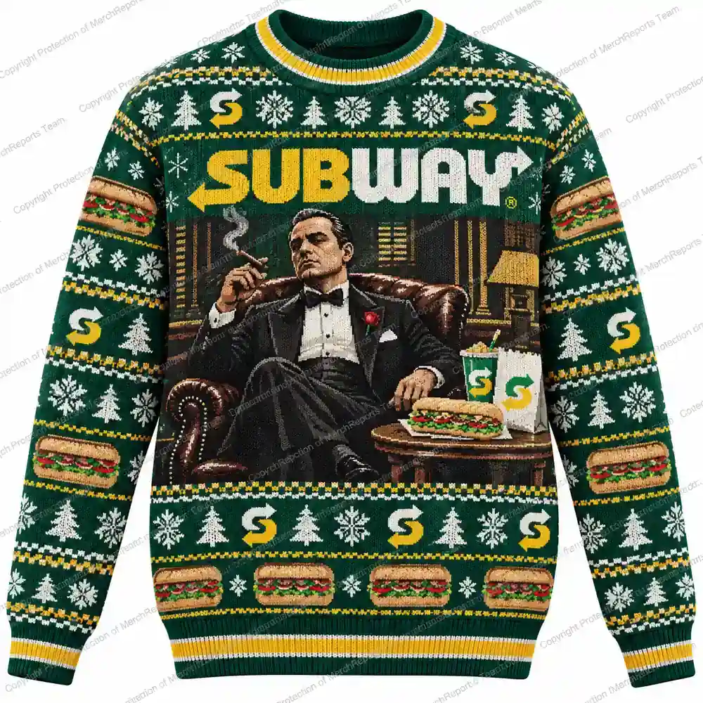 Subway Mafia Boss Christmas sweater