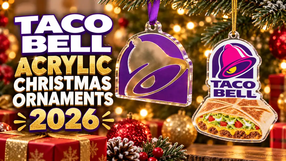 Taco Bell acrylic Christmas ornaments product designs