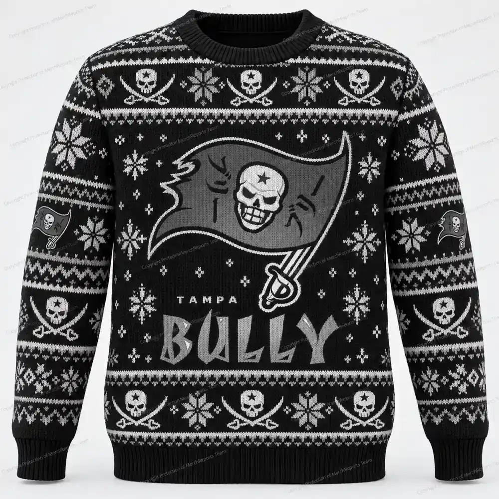 Tampa Bully Pirate Flag Christmas sweater