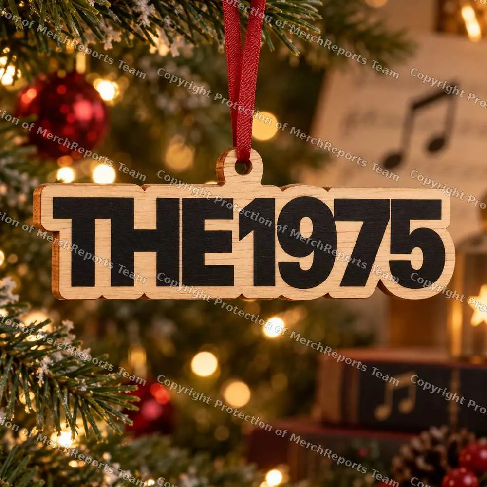 The 1975 Logo Acrylic Christmas Ornament product artwork
