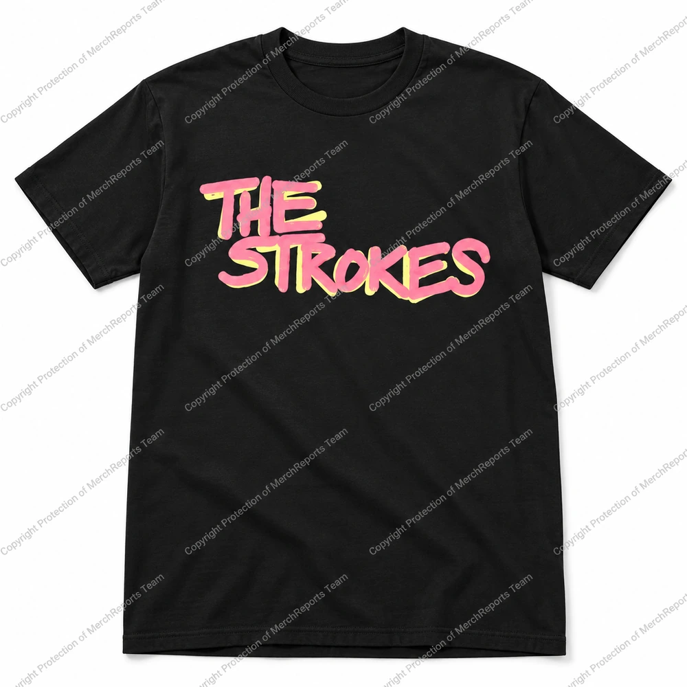 The Paris pink-and-yellow logo tee