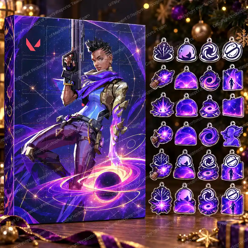 VALORANT Astra Cosmic Ability Icons Christmas Acrylic 24 Ornaments Advent Calendar
