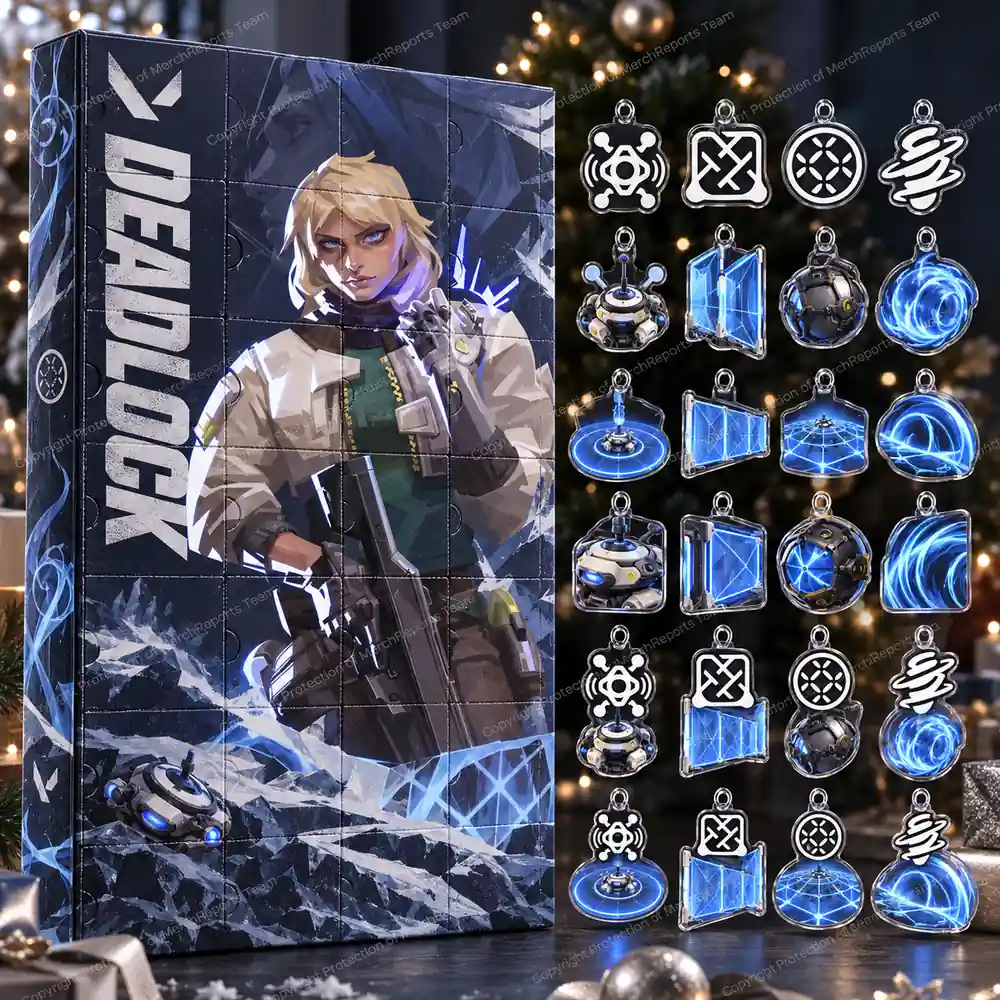 VALORANT Deadlock Nanowire Gadget Ability Icons Christmas Acrylic 24 Ornaments Advent Calendar