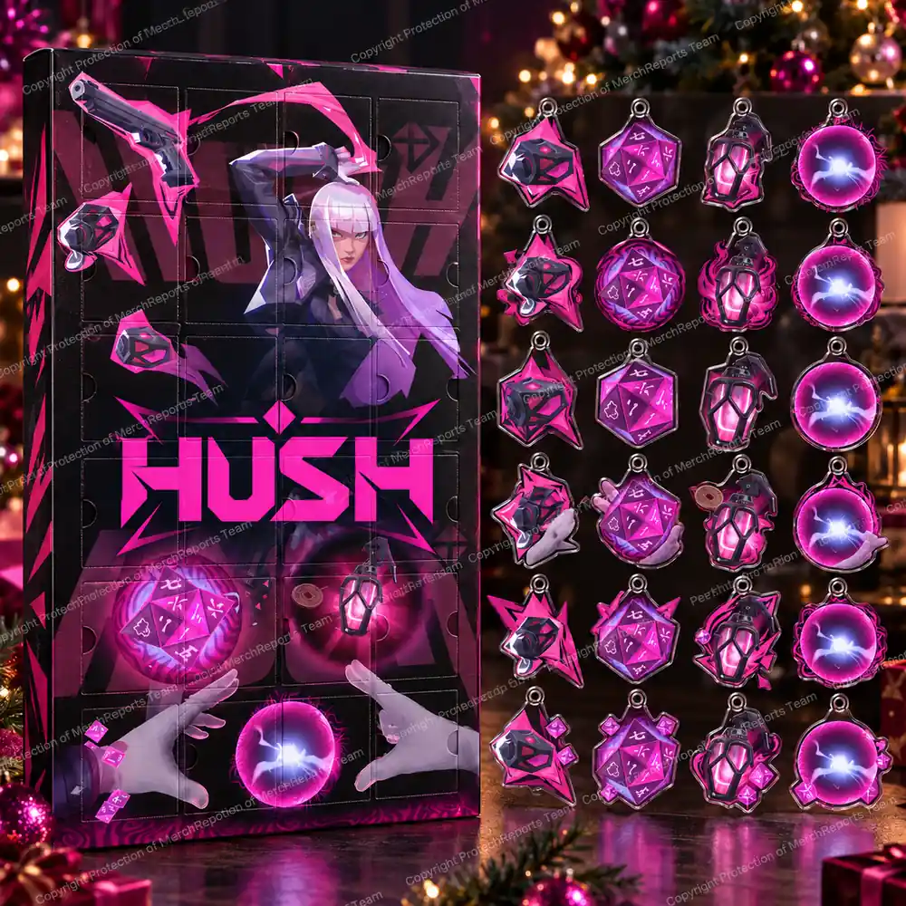 VALORANT Hush Telekinetic Dice Lantern Christmas Acrylic 24 Ornaments Advent Calendar