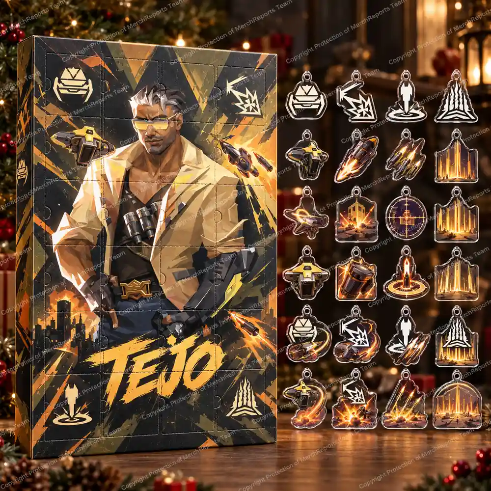 VALORANT Tejo Ballistic Drone Ability Icons Christmas Acrylic 24 Ornaments Advent Calendar