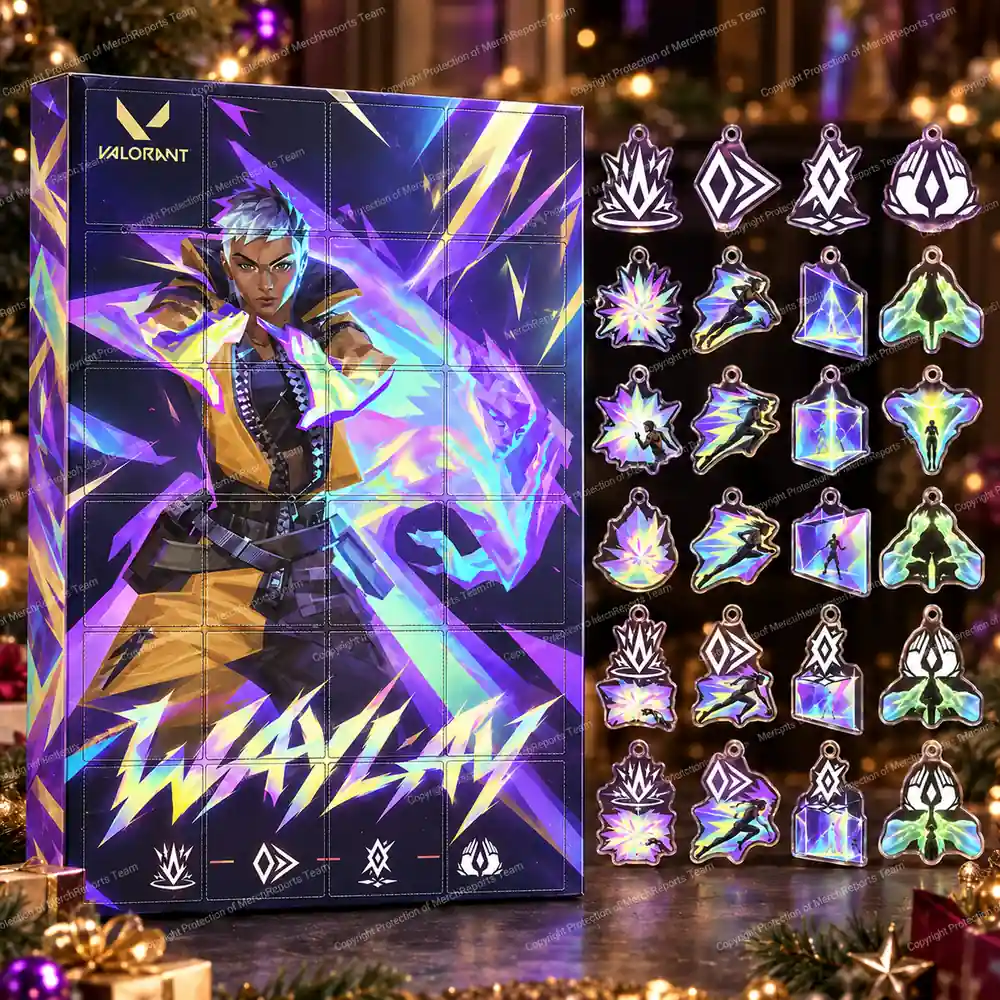 VALORANT Waylay Prismatic Light Ability Icons Christmas Acrylic 24 Ornaments Advent Calendar