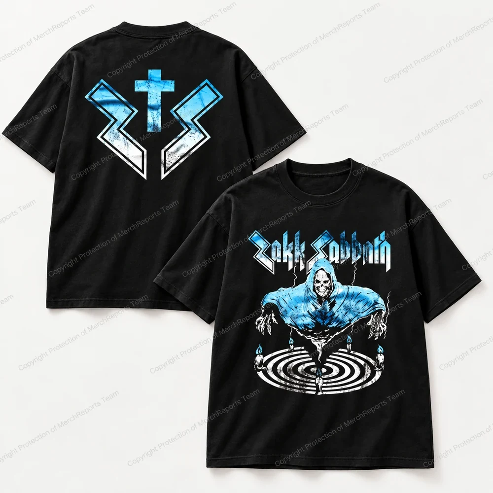 Zakk Sabbath Blue Reaper · Regular Black shirt artwork