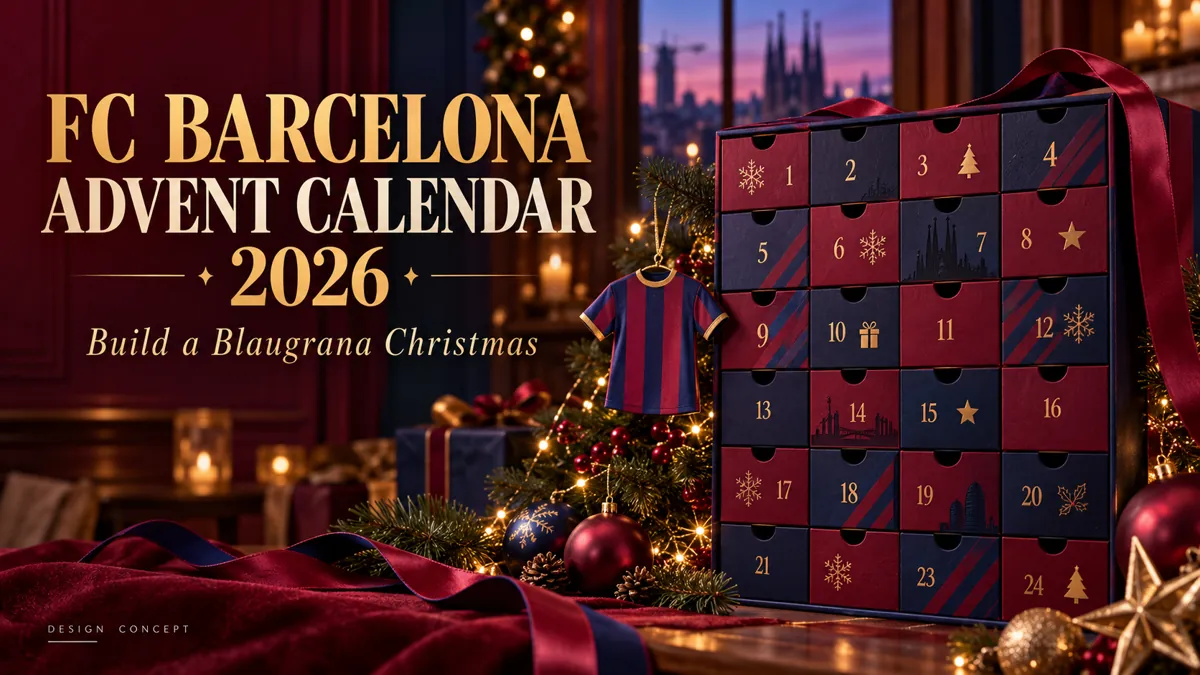 barcelona Christmas 2026 advent calendar editorial concept