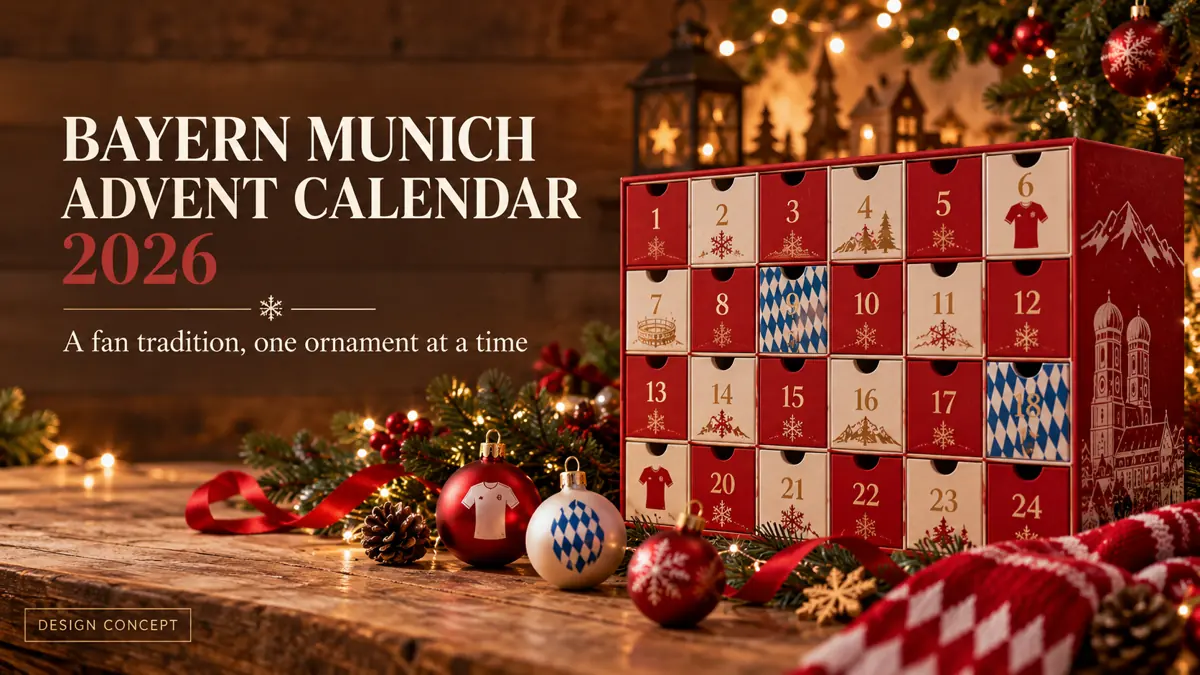bayern Christmas 2026 advent calendar editorial concept