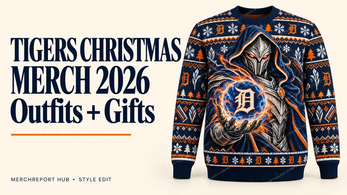 Editorial banner for Detroit Tigers Doctor Doom Christmas Merch 2026: Holiday Outfit & Gift Guide