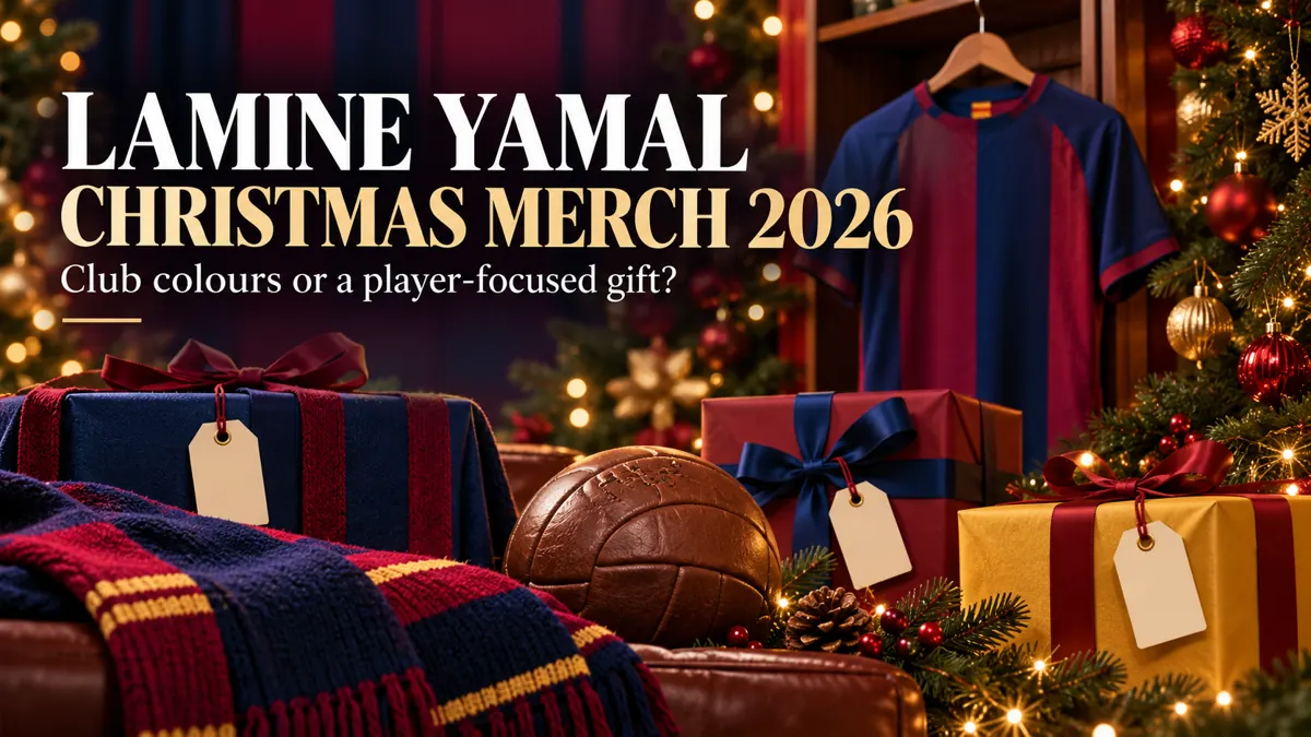 lamine-yamal football Christmas 2026 editorial gift illustration
